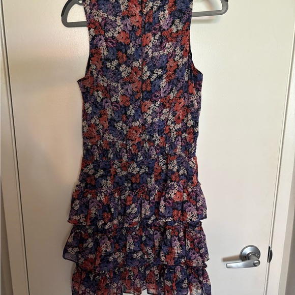 1 State, floral print, tiered ruffle dress. - Picture 2 of 2